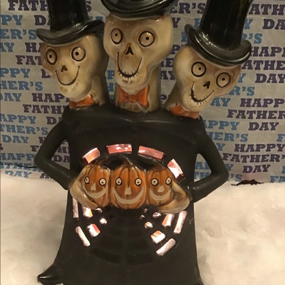 2008 rare triple head boney bunch electric candle holder